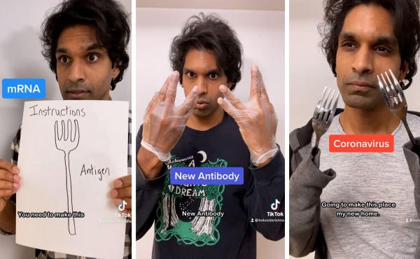 Video stills from Vick Krishna's viral video. Video stills from Vick Krishna's viral video.