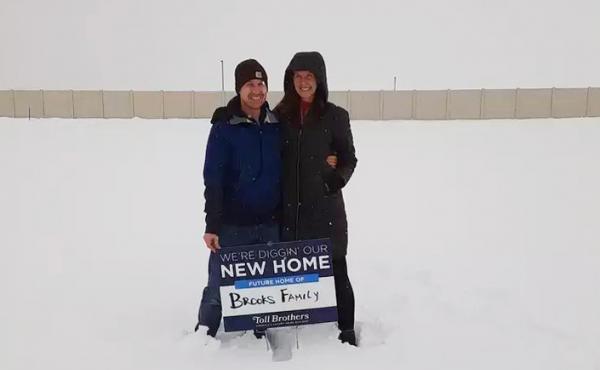 Ari and TR Brooks stood on the land where their new home would be built the day they agreed to buy it back in February of 2021. But the home is still not completed and mortgage rates have risen dramatically. Ari and TR Brooks stood on the land where their new home would be built the day they agreed to buy it back in February of 2021. But the home is still not completed and mortgage rates have risen dramatically.