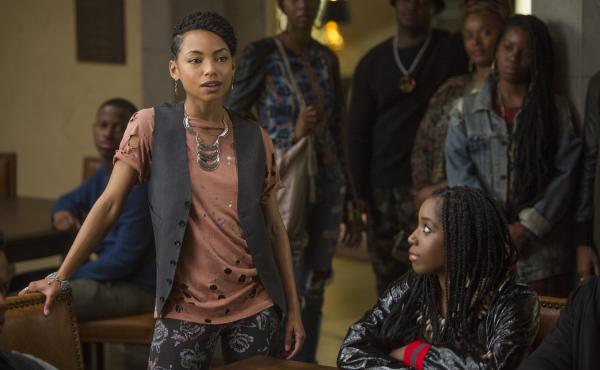Actresses Logan Browning (left) and Ashley Blaine Featherson appear in a scene from the Netflix show Dear White People. Actresses Logan Browning (left) and Ashley Blaine Featherson appear in a scene from the Netflix show Dear White People.