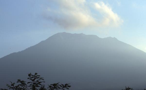 Mount Agung volcano, seen at sunrise in Bali, Indonesia, could erupt soon, say authorities. Mount Agung volcano, seen at sunrise in Bali, Indonesia, could erupt soon, say authorities.