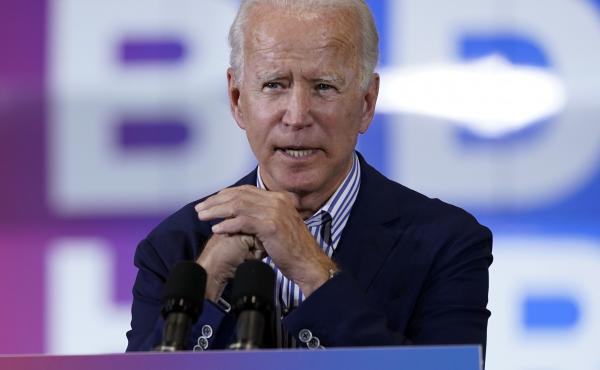 Democratic presidential candidate former Vice President Joe Biden kicks off a small business tour at the Carpenters Local Union 1912 in Phoenix on Oct. 8. Democratic presidential candidate former Vice President Joe Biden kicks off a small business tour at the Carpenters Local Union 1912 in Phoenix on Oct. 8.