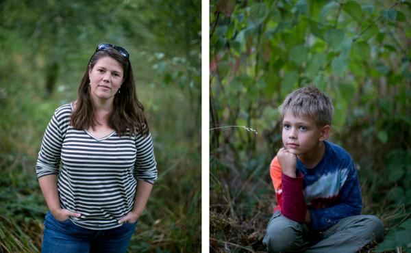 Laura Randall, pictured at Mill Pond Park in Portland, gives her son, Matthew Randall, 7, a lot of freedom to explore on his own. Laura Randall, pictured at Mill Pond Park in Portland, gives her son, Matthew Randall, 7, a lot of freedom to explore on his own.