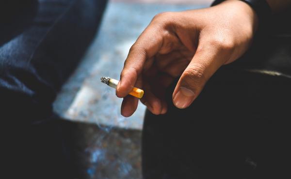 Residue from tobacco smoke can end up in indoor air even in nonsmoking spaces. Residue from tobacco smoke can end up in indoor air even in nonsmoking spaces.
