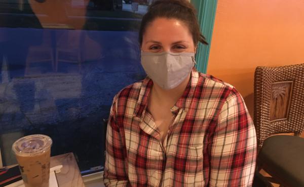 Monica Scott, a Biden supporter, said she hopes President Trump's positive coronavirus test will cause more Americans to take the virus seriously. Monica Scott, a Biden supporter, said she hopes President Trump's positive coronavirus test will cause more Americans to take the virus seriously.