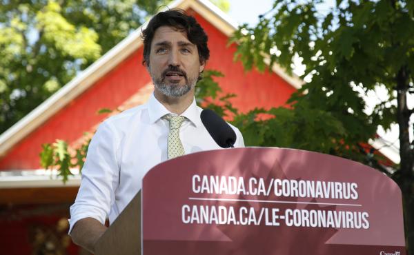 Canadian Prime Minister Justin Trudeau addresses a news conference last month in Chelsea, Quebec. Canadian Prime Minister Justin Trudeau addresses a news conference last month in Chelsea, Quebec.