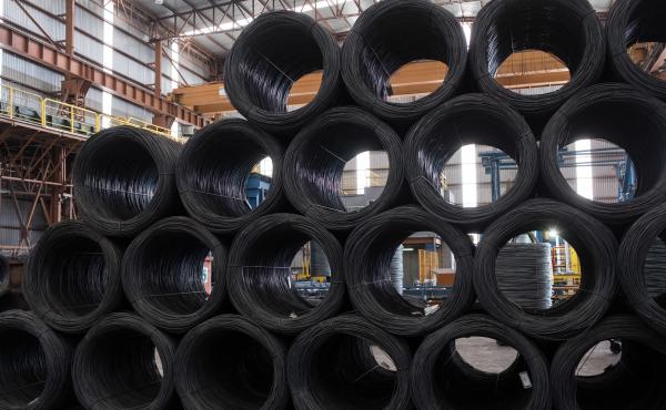 Coils of steel wire sit stacked in the shipping area of the Grupo Acerero SA steel processing facility in San Luis Potosi, Mexico, on March 6. Coils of steel wire sit stacked in the shipping area of the Grupo Acerero SA steel processing facility in San Luis Potosi, Mexico, on March 6.