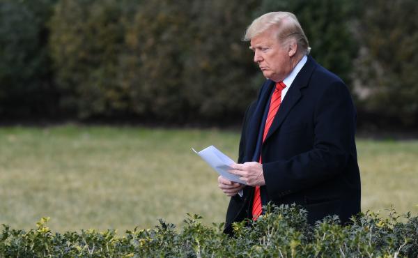 President Trump walks outside the White House in January. The president received intelligence briefings on the coronavirus twice that month, according to a White House official. President Trump walks outside the White House in January. The president received intelligence briefings on the coronavirus twice that month, according to a White House official.