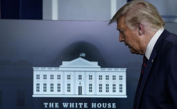 "It's easy and I think it's a beautiful setting," President Trump said of giving his Republican renomination speech from the White House. "It's easy and I think it's a beautiful setting," President Trump said of giving his Republican renomination speech from the White House.