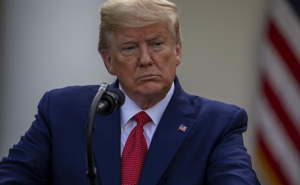 President Trump speaks at the daily coronavirus briefing on March 29. President Trump speaks at the daily coronavirus briefing on March 29.