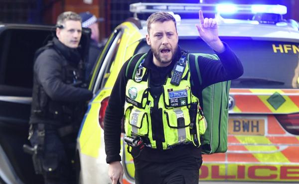 Police and emergency services at the scene of an incident on London Bridge in central London following a police incident, on Friday. Police and emergency services at the scene of an incident on London Bridge in central London following a police incident, on Friday.