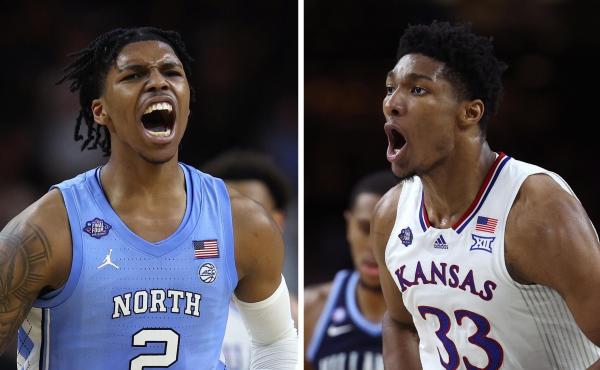 Left to right: Caleb Love and David McCormack Left to right: Caleb Love and David McCormack