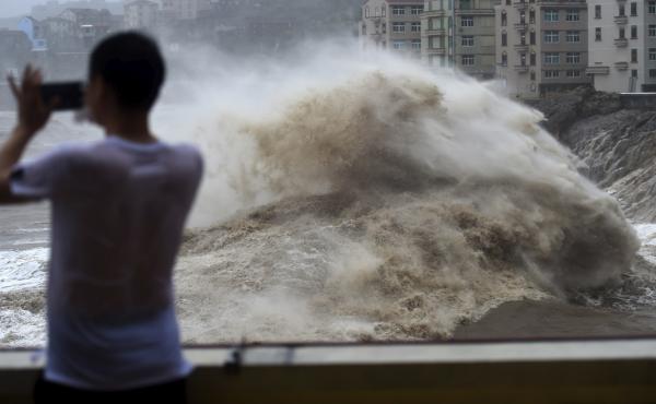 Typhoon Lekima approaches the Shitang Township of Wenling City in eastern China's Zhejiang province. Typhoon Lekima struck the coast south of Shanghai, knocking down houses and trees. Typhoon Lekima approaches the Shitang Township of Wenling City in eastern China's Zhejiang province. Typhoon Lekima struck the coast south of Shanghai, knocking down houses and trees.