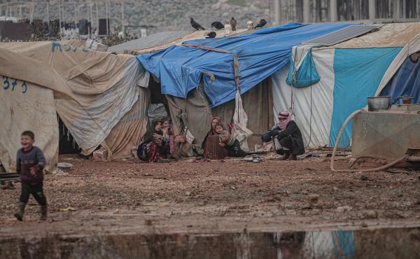 Many refugees, who have fled the fighting in Syria's Idlib province, are living in tents during a cold and snowy winter. Many refugees, who have fled the fighting in Syria's Idlib province, are living in tents during a cold and snowy winter.