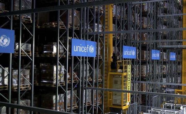 UNICEF said Monday it plans to stockpile 520 million syringes in its warehouses in preparation for an eventual COVID-19 vaccine. This warehouse in Copenhagen, Denmark, is part of the agency's infrastructure to deliver medical supplies around the world. UNICEF said Monday it plans to stockpile 520 million syringes in its warehouses in preparation for an eventual COVID-19 vaccine. This warehouse in Copenhagen, Denmark, is part of the agency's infrastructure to deliver medical supplies around the world.