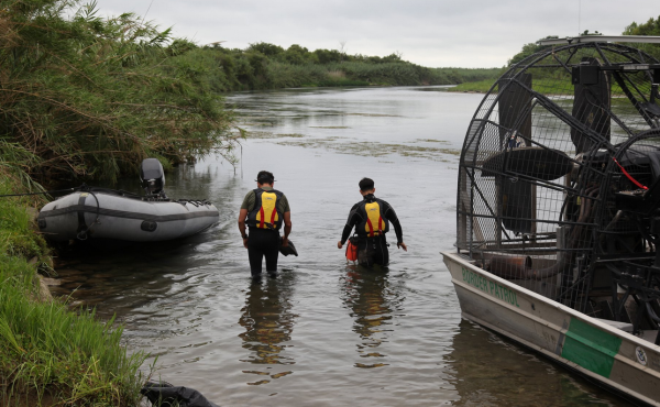 A search team looks for a 2-year-old girl who went missing in the Rio Grande near the border city of Del Rio, Texas. A search team looks for a 2-year-old girl who went missing in the Rio Grande near the border city of Del Rio, Texas.