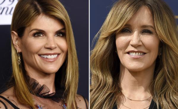 A composite photo shows Lori Loughlin (left) and Felicity Huffman — two actresses charged in what the Justice Department says is a massive cheating scheme that rigged admissions to elite universities. A composite photo shows Lori Loughlin (left) and Felicity Huffman — two actresses charged in what the Justice Department says is a massive cheating scheme that rigged admissions to elite universities.