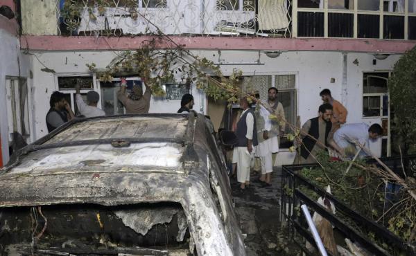Afghans inspect damage of the Ahmadi family house after a U.S. drone strike in Kabul, Afghanistan, on Aug. 29. The strike, which the Pentagon originally deemed a success in striking an ISIS-K target, killed 10 civilians, none of whom were associated with Afghans inspect damage of the Ahmadi family house after a U.S. drone strike in Kabul, Afghanistan, on Aug. 29. The strike, which the Pentagon originally deemed a success in striking an ISIS-K target, killed 10 civilians, none of whom were associated with