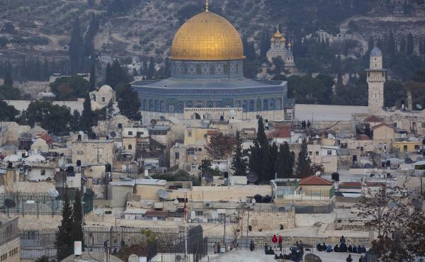 A view of Jerusalem's Old City. A view of Jerusalem's Old City.