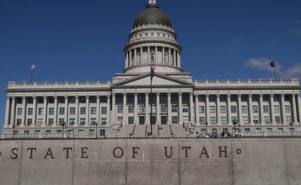 The Utah State Capitol in Salt Lake City. Under a new state law, a biological father will be responsible for half of a woman's out-of-pocket pregnancy costs. The Utah State Capitol in Salt Lake City. Under a new state law, a biological father will be responsible for half of a woman's out-of-pocket pregnancy costs.