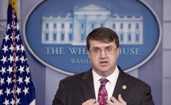 Veterans Affairs Secretary Robert Wilkie told NPR the department was prepared to help back up the nation's health care system, if needed. Veterans Affairs Secretary Robert Wilkie told NPR the department was prepared to help back up the nation's health care system, if needed.