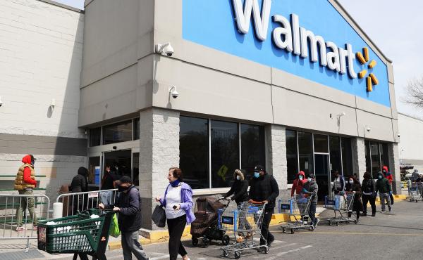Walmart and Sam's Club will begin requiring shoppers to wear masks inside their stores on Monday. Walmart and Sam's Club will begin requiring shoppers to wear masks inside their stores on Monday.