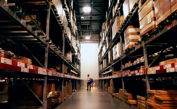 A person walks in an Ikea warehouse in New York City on Oct. 15. A person walks in an Ikea warehouse in New York City on Oct. 15.