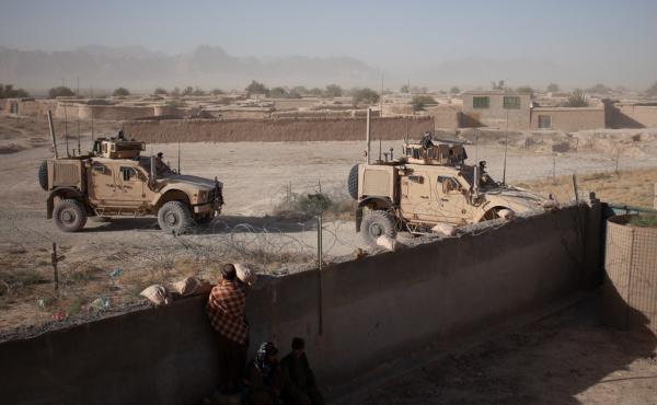 U.S. soldiers enter a compound for a security meeting in Shah Joy District, Zabul Province, Afghanistan in the fall of 2010. U.S. soldiers enter a compound for a security meeting in Shah Joy District, Zabul Province, Afghanistan in the fall of 2010.