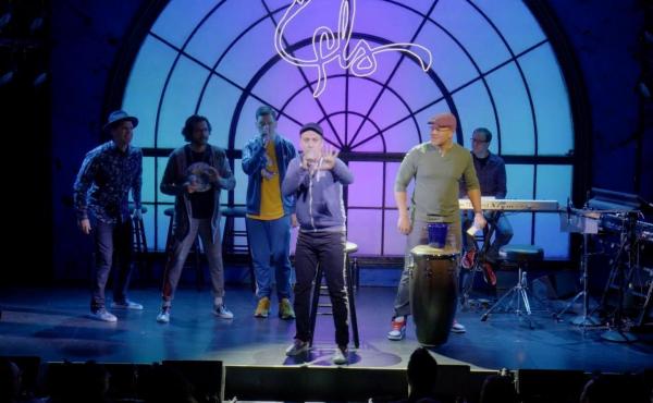 Lin-Manuel Miranda and members of the hip-hop group Freestyle Love Supreme perform at the Greenwich House Theater. Lin-Manuel Miranda and members of the hip-hop group Freestyle Love Supreme perform at the Greenwich House Theater.
