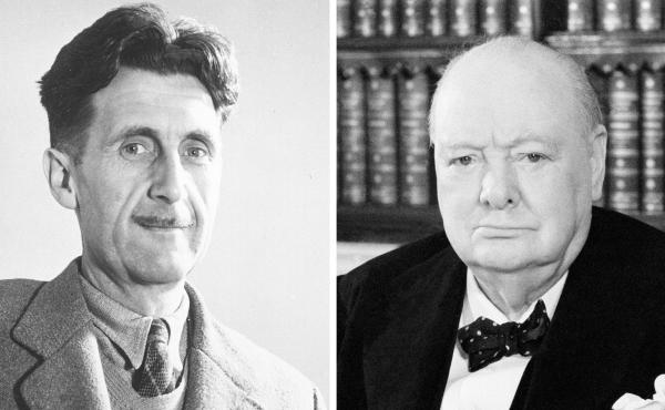 According to author Tom Ricks, both George Orwell (left) and Winston Churchill paid a price for speaking up. According to author Tom Ricks, both George Orwell (left) and Winston Churchill paid a price for speaking up.