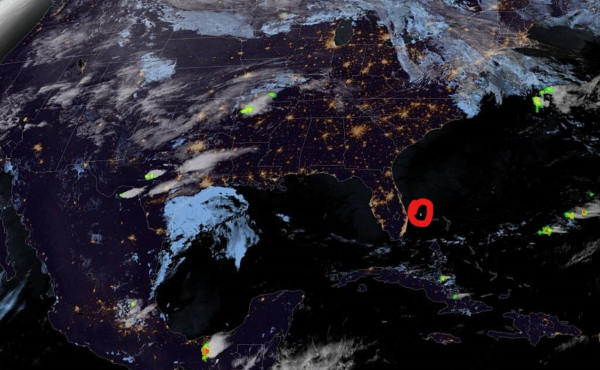 The National Weather Service Tampa Bay said its Geostationary Lightning Mapper captured the bright meteor that shocked Floridians late Monday as it burned up off the coast. The National Weather Service Tampa Bay said its Geostationary Lightning Mapper captured the bright meteor that shocked Floridians late Monday as it burned up off the coast.