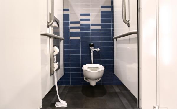 Even cleaning a bathroom daily didn't much affect the make-up of the community of microbes living there, scientists say. Even cleaning a bathroom daily didn't much affect the make-up of the community of microbes living there, scientists say.