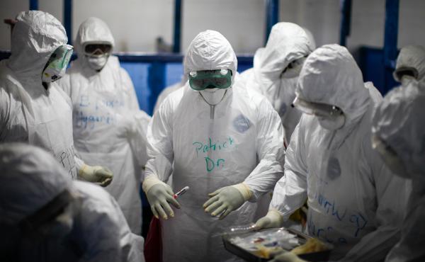 Among the dilemmas that arise when health workers are in their protective garb: What if you can't find the person assigned to be your Ebola Treatment Unit partner? Among the dilemmas that arise when health workers are in their protective garb: What if you can't find the person assigned to be your Ebola Treatment Unit partner?