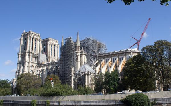Work on Paris' Notre Dame Cathedral continues following a devastating fire in April. Work on Paris' Notre Dame Cathedral continues following a devastating fire in April.