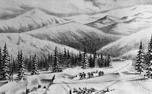 Author Michael Wallis says there are modern lessons to learn from the Donner Party — primarily about the fatal combination of ignorance and arrogance. Above, an undated drawing of the pioneers, looking to make their way West. Author Michael Wallis says there are modern lessons to learn from the Donner Party — primarily about the fatal combination of ignorance and arrogance. Above, an undated drawing of the pioneers, looking to make their way West.