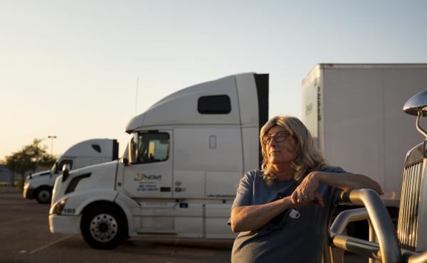 Brandie Diamond describes herself as a "transgender truck driver/chef/Jill-of-all-trades." But her career in trucking began in the mid-1980s, and she hadn't come out as trans back then. Brandie Diamond describes herself as a "transgender truck driver/chef/Jill-of-all-trades." But her career in trucking began in the mid-1980s, and she hadn't come out as trans back then.