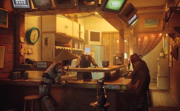 Screenshot from gameplay of Stray. Screenshot from gameplay of Stray.