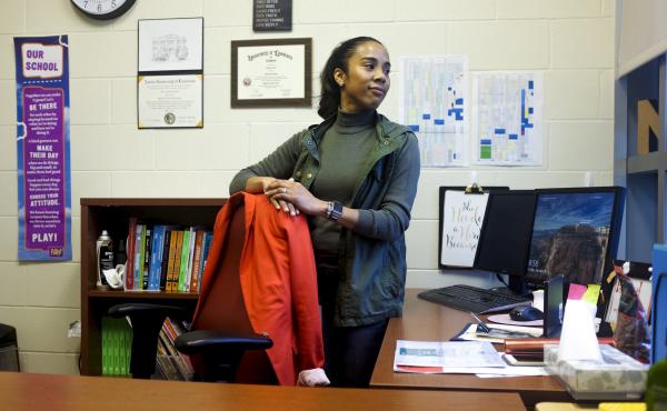 Nicole Boykins is principal at Crocker College Prep in New Orleans. The pre-K through eighth grade school is one of five schools in a program to better serve children who've been exposed to trauma. Nicole Boykins is principal at Crocker College Prep in New Orleans. The pre-K through eighth grade school is one of five schools in a program to better serve children who've been exposed to trauma.