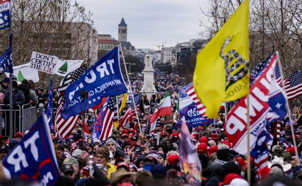 Pro-Trump supporters gather outside the U.S. Capitol following a rally with President Donald Trump on January 6, 2021 in Washington, DC. Pro-Trump supporters gather outside the U.S. Capitol following a rally with President Donald Trump on January 6, 2021 in Washington, DC.