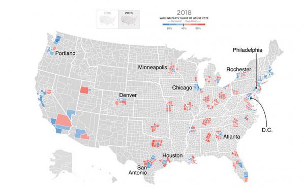 Suburban counties in 2018 House election Suburban counties in 2018 House election