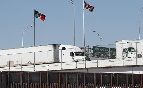 Trucks are seen heading into the United States from Mexico along the Bridge of the Americas in El Paso, Texas, on Tuesday. U.S. industries say President Trump's threatened tariffs on goods from Mexico raised uncertainty just as they were looking forward t Trucks are seen heading into the United States from Mexico along the Bridge of the Americas in El Paso, Texas, on Tuesday. U.S. industries say President Trump's threatened tariffs on goods from Mexico raised uncertainty just as they were looking forward t
