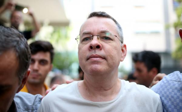 American pastor Andrew Brunson is being held in Turkey on accusations of terror and espionage.In a tweet, President Trump called Brunson "a great Christian, family man and wonderful human being." American pastor Andrew Brunson is being held in Turkey on accusations of terror and espionage.In a tweet, President Trump called Brunson "a great Christian, family man and wonderful human being."