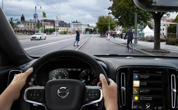 A photo demonstrates safety features in a Volvo XC40. Many new cars have optional features that can help prevent accidents. But those same features can also make repairs more expensive, boosting car insurance premiums. A photo demonstrates safety features in a Volvo XC40. Many new cars have optional features that can help prevent accidents. But those same features can also make repairs more expensive, boosting car insurance premiums.