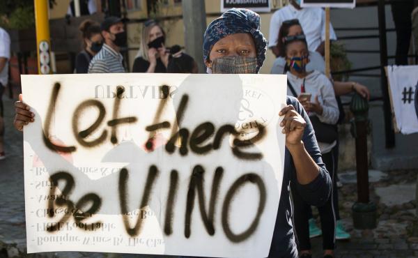 In July, workers in the restaurant, food and alcohol industry took part in a nationwide protest against South Africa's liquor ban and other lockdown measures. In July, workers in the restaurant, food and alcohol industry took part in a nationwide protest against South Africa's liquor ban and other lockdown measures.