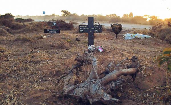 An illegal roadside graveyard in northeastern Namibia. People in the townships surrounding Rundu, a town on the border to Angola, are too poor to afford a funeral plot at the municipal graveyard — and resorted to burying their dead next to a dusty grave An illegal roadside graveyard in northeastern Namibia. People in the townships surrounding Rundu, a town on the border to Angola, are too poor to afford a funeral plot at the municipal graveyard — and resorted to burying their dead next to a dusty grave