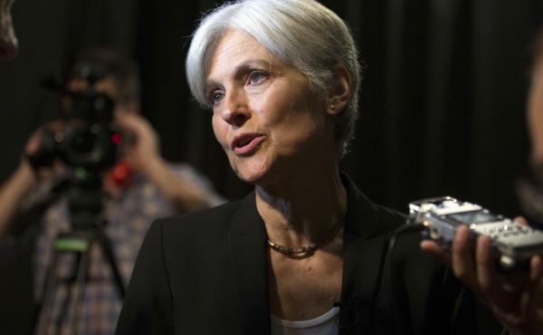 Green party presidential candidate Jill Stein answers questions from members of the media on Oct. 6 in Oakland, Calif. Green party presidential candidate Jill Stein answers questions from members of the media on Oct. 6 in Oakland, Calif.