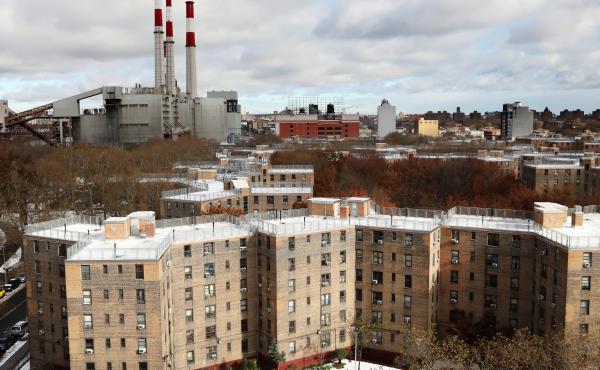 The Queensbridge Houses, the largest public housing complex in the country, near the spot where Amazon plans to put a new headquarters. The Queensbridge Houses, the largest public housing complex in the country, near the spot where Amazon plans to put a new headquarters.