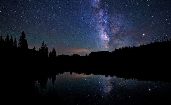 The night sky as seen from Flat Tops Wilderness, Colorado. The night sky as seen from Flat Tops Wilderness, Colorado.