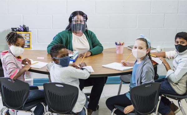When children and teachers wear masks in class, studies show it limits the spread of the coronavirus. When children and teachers wear masks in class, studies show it limits the spread of the coronavirus.