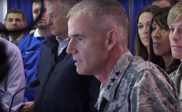 U.S. Air Force Academy Superintendent Lt. Gen. Jay Silveria gathered cadets, staff and others to urge them to have moral courage and protect their institution from racism. A video of the speech was released by the school. U.S. Air Force Academy Superintendent Lt. Gen. Jay Silveria gathered cadets, staff and others to urge them to have moral courage and protect their institution from racism. A video of the speech was released by the school.